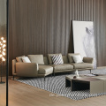 Luxus modernes Design Metall Basis gebogenes Sofa